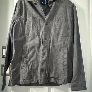 Ben Sherman Gray Plaid Lightweight Button-Up Jacket
